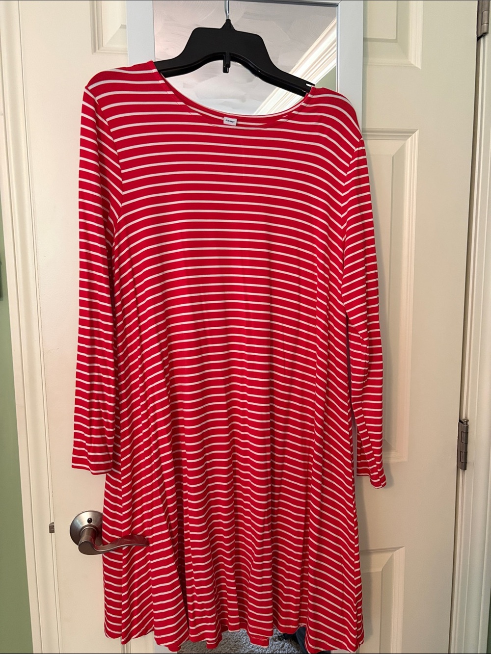 Old Navy Red and White Striped Shirt